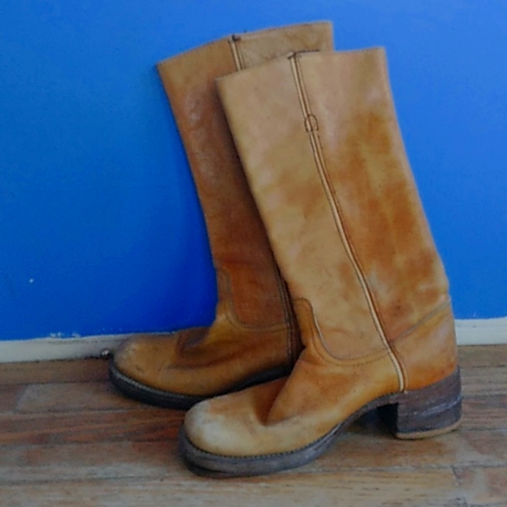 Vintage leather boots